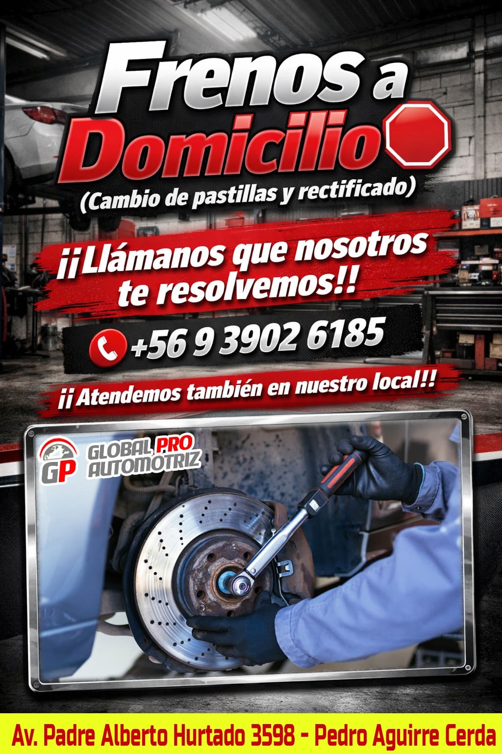 Cambio de pastillas de freno a domicilio seguridad