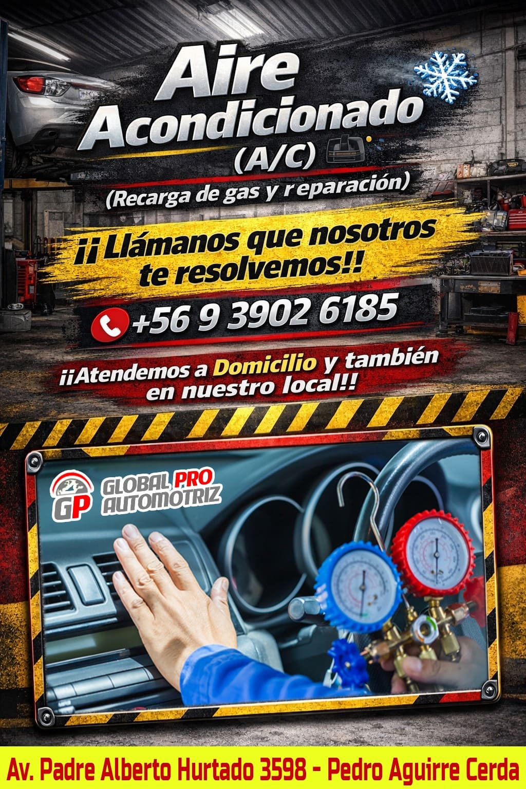 Taller mecánico aire acondicionado cerca de mi ubicación